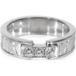 Bagues Tiffany & Co. grises en or blanc en or blanc 18 carats en diamant seconde main pour femme 