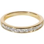 Alliances en diamant de mariage Tiffany & Co. multicolores en or jaune 18 carats en diamant seconde main 