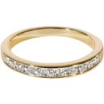 Alliances en diamant Tiffany & Co. jaunes en or jaune 18 carats en diamant seconde main 
