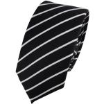 Cravates mi-slim Tigertie noires à rayures look fashion pour homme 