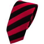 Cravates mi-slim Tigertie rouge foncé à rayures look fashion pour homme 
