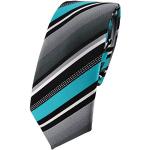 Cravates mi-slim Tigertie turquoise look fashion pour homme 