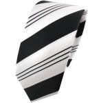 Cravates mi-slim Tigertie noires à rayures en satin look fashion pour homme 