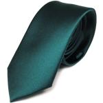Cravates mi-slim Tigertie turquoise en satin look fashion pour homme 