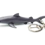 Porte-clés en caoutchouc à motif requins 