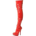 Bottines Tilly London rouges Pointure 42 look sexy pour femme 