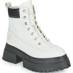 Chaussures montantes Timberland blanches en nubuck à lacets Pointure 37 pour femme en promo 