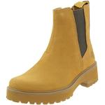 Boots Chelsea Timberland jaunes en cuir légères Pointure 42 look fashion pour femme 