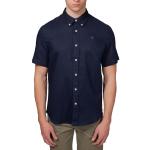 Chemises Timberland bleues en lin Taille XXL look fashion pour homme 