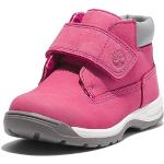 Bottines Timberland Timber Tykes roses en nubuck en cuir imperméables Pointure 23 look fashion pour fille 