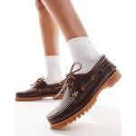 Chaussures casual Timberland Heritage marron en cuir à bouts ronds à lacets Pointure 42 look casual pour femme 
