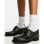 Chaussures casual Timberland Heritage noires en cuir verni à bouts ronds à lacets Pointure 38 look casual pour femme en promo 