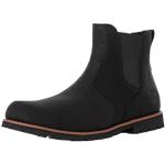 Boots Chelsea Timberland noires en caoutchouc étanches Pointure 50 look fashion pour homme 