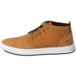 Chaussures Timberland Davis Square jaunes en toile en cuir à lacets Pointure 43 look fashion pour homme en promo 