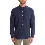 Chemises Timberland bleu marine en lin en lin Taille L look casual pour homme 