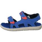 Sandales plates Timberland Perkins Row bleues en caoutchouc Pointure 34 look fashion pour enfant en promo 