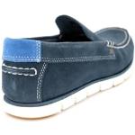 Chaussures casual Timberland Classic Boat bleues en toile Pointure 42 look casual pour homme 