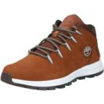 Chaussures montantes Timberland Sprint Trekker argentées à lacets pour homme en promo 