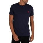 T-shirts Timberland bleues saphir à manches courtes à manches courtes Taille 3 XL look fashion pour homme 