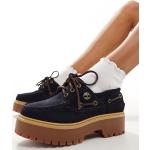 Chaussures casual Timberland bleu marine en daim à bouts ronds à lacets Pointure 37,5 look casual pour femme 
