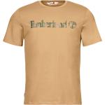 T-shirts Timberland beiges à manches courtes Taille L pour homme 