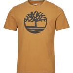 T-shirts Timberland jaunes à manches courtes Taille XXL pour homme en promo 