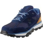Chaussures trail Timberland bleues en cuir en gore tex éco-responsable imperméables Pointure 35 pour homme 