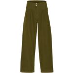 Pantalons large Timberland verts en velours tencel éco-responsable Taille L pour femme 