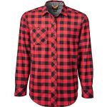 Chemises Timberland rouges à carreaux en flanelle à carreaux Taille 3 XL plus size classiques pour homme 
