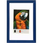 Timeless Cadre photo en plastique de 10 x 15 cm à 40 x 50 cm Cadre photo avec passepartout, Plastique, bleu, 13x18