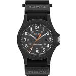 Montres-bracelet Timex Expedition noires à quartz look fashion à chiffres arabes analogiques pour homme 