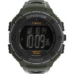 Montres-bracelet Timex Expedition vertes look fashion chronographes pour homme en promo 