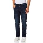 Jeans droits Timezone bleus stretch W31 look fashion pour homme 