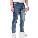 Jeans droits Timezone bleus Taille M W36 look fashion pour homme 