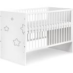 Klups - tino Lit bébé à barreaux avec motifs étoiles 120 x 60 cm