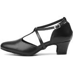 Chaussures de tango noires respirantes Pointure 37 look fashion pour femme 