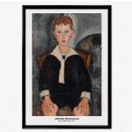 Impression D'art Modigliani, Affiche De L'exposition Amedeo Garçon En Costume Marin, Portrait Abstrait, Décoration D'intérieur, Art Mural
