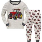 Pyjamas à motif tracteurs Taille 8 ans look fashion pour garçon de la boutique en ligne Amazon.fr 