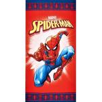 Draps de plage rouges en polyester Spiderman 