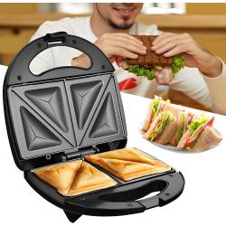 Machine à Toastie avec poignée Cool Touch, gaufrier à prise américaine, grille-pain Portable pour Sandwich, cuisine
