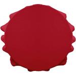 Nappes rondes Today rouges en polyester diamètre 180 cm 