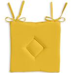 Galettes de chaise Today jaune safran en polyester 40x40 cm 