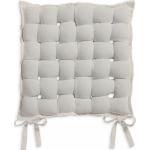 Galettes de chaise Today blanc d'ivoire tressées lavable à la main 40x40 cm 