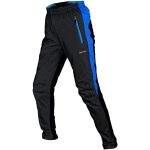 Collants de cyclisme Tofern bleus en polyester imperméables coupe-vents respirants Taille XL look fashion pour homme 