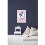 Toile imprimée Bambi Joie de Vivre Disney 70 x 50cm Rose, Bleu - Rose, Bleu