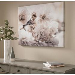 Toile imprimée Photo de Floraison 60 x 80cm Rose, gris - rose