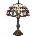 Lampes de table ampoules E27 multicolores en verre baroques & rococo 