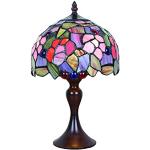 Lampes de table ampoules E14 multicolores en verre style campagne 