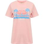 T-shirts Tokyo laundry roses tropicaux en jersey à motif palmier à manches courtes à manches courtes à col rond Taille M look fashion pour femme 