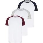 T-shirts Tokyo laundry lie de vin à manches courtes à manches courtes à col rond en lot de 10 Taille L look fashion pour homme 